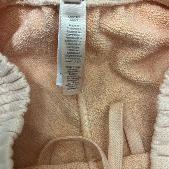 Skims French Terry Low Rise Straight Leg Pant in Cantaloupe - Picture 6 of 8